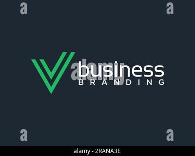 letter V logo design. Luxury abstract victory logotype. Creative elegant vector monogram symbol Stock Vector