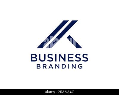 Abstract Initial Letter K Logo. Geometric Arrow Shape Origami Style isolated on White Background. Usable for Business and Branding Logos. Flat Vector Stock Vector
