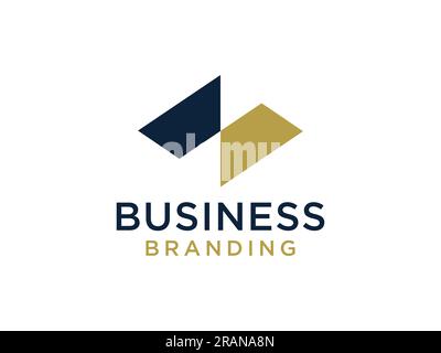 Abstract Initial letter N Logo Gold Square Line. Flat Vector Logo Design Template Element. Stock Vector