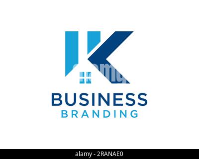 Abstract Initial Letter K Logo. Geometric Arrow Shape Origami Style isolated on White Background. Usable for Business and Branding Logos. Flat Vector Stock Vector