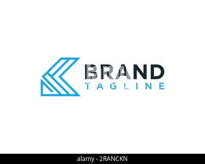 Abstract Letter K Logo Design Business Logo Concept Vector Illustration. Stock Vector