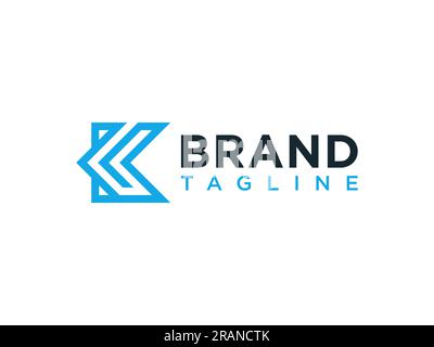 Abstract Letter K Logo Design Business Logo Concept Vector Illustration. Stock Vector
