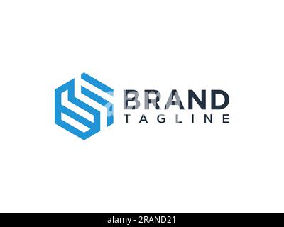Abstract Initial Letter B Logo. Flat Vector Logo Design Template Element Stock Vector