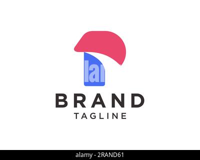 Abstract Initial Letter P Logo. Flat Vector Logo Design Template Element. Stock Vector