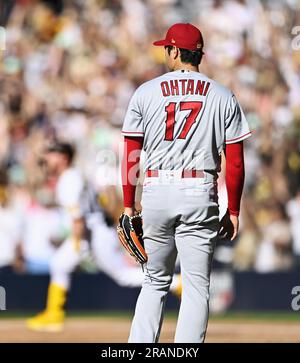 San Diego Padres shortstop Jake Cronenworth (9) takes ground balls before  an MLB regular season game against the Colorado Rockies, Monday, August 16  Stock Photo - Alamy