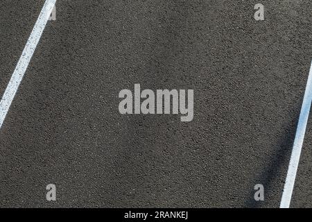 Flat lay composition with asphalt road texture Stock Photo