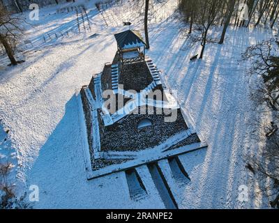 The largest pyramid in Germany, the rock pyramid in Garzau Stock Photo ...