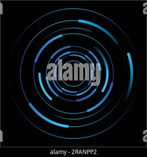 Abstract vector of blue circles Stock Vector