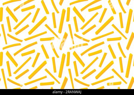 seamless pattern of french fries- vector illustration Stock Vector