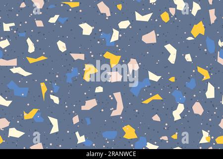 terrazzo seamless pattern- vector illustration Stock Vector