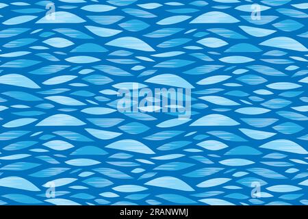 seamless sea waves pattern- vector illustration Stock Vector