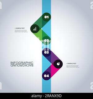 Modern Business Infographic Template - Minimal Timeline Design Stock Vector