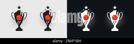 China trophy pokal cup football champion vector illustration Stock Vector