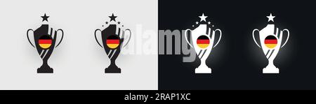Germany trophy pokal cup football champion vector illustration Stock Vector