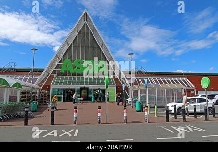 The Asda Superstore at St Helens, Kirkland St, Saint Helens, Merseyside, England, UK,  WA10 2EF Stock Photo