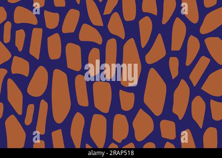 seamless giraffe skin or abstract pattern- vector illustration Stock Vector