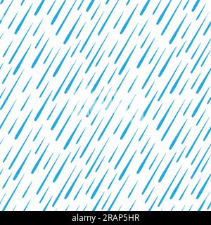 seamless pattern of falling water drops -vector illustration Stock Vector