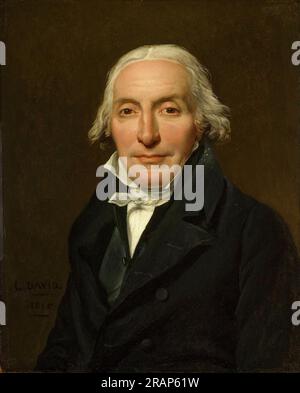 Portrait of Jean-Pierre Delahaye by Jacques-Louis David Stock Photo