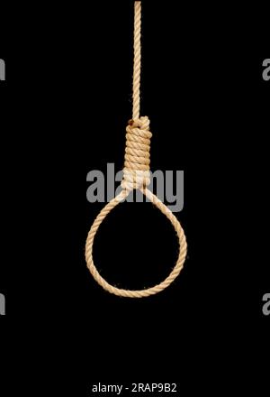 suicide hanging knot noose execution justice illustration Stock Photo -  Alamy