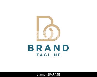 Abstract Initial Letter B Logo. Usable for Business and Technology Logos. Flat Vector Logo Design Template Element Stock Vector