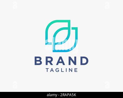 Abstract Initial Letter S Logo. Blue Style isolated on White Background. Usable for Business and Technology Logos. Flat Vector Logo Design Template El Stock Vector