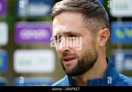 File photo dated 30-05-2023 of England's Chris Woakes. England have recalled Moeen Ali, Mark Wood and Chris Woakes for Thursday's third Ashes Test at Headingley, the England and Wales Cricket Board has announced. Issue date: Wednesday July 5, 2023. Stock Photo