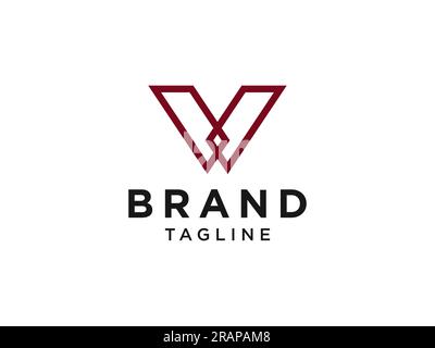 Logo Vector Abstract Initial Letter W. Flat Vector Logo Design Template Element. Stock Vector