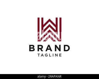 Logo Vector Abstract Initial Letter W. Flat Vector Logo Design Template Element. Stock Vector
