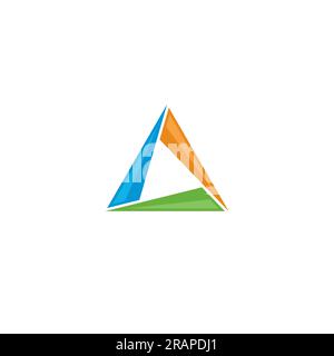 Triangle logo or icon design Stock Vector