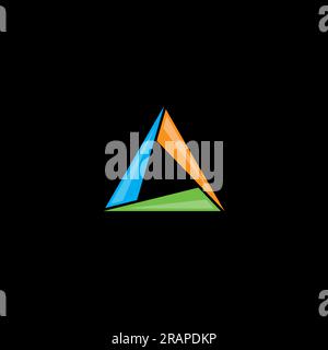 Triangle logo or icon design Stock Vector