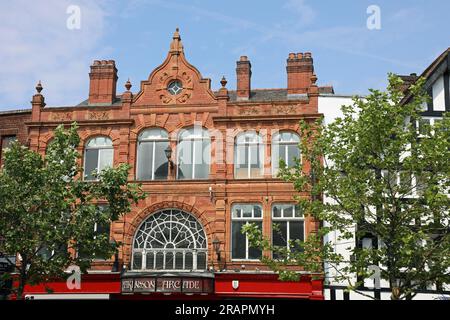 Victorian era Makinson Arcade in the town centre of Wigan Stock Photo