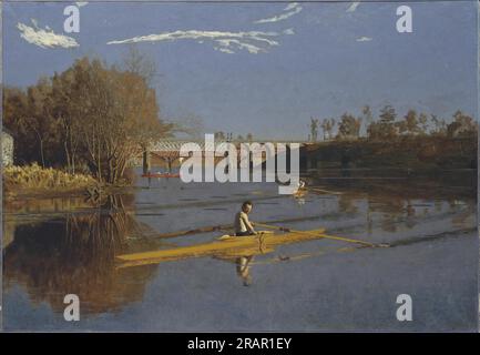Max Schmitt in a Single Scull (The Champion Single Sculls) 1871 by Thomas Eakins Stock Photo