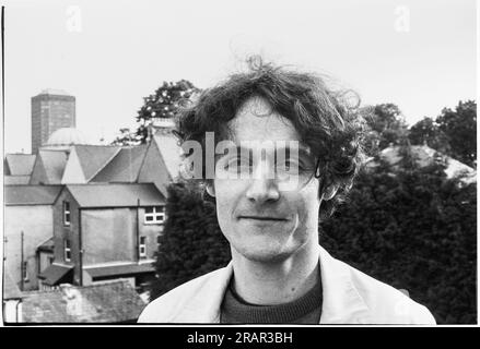 Gerard Love from Teenage Fanclub photographed on the roof of Cardiff University Students' Union on 20 May 1995. Photograph: Rob Watkins Stock Photo