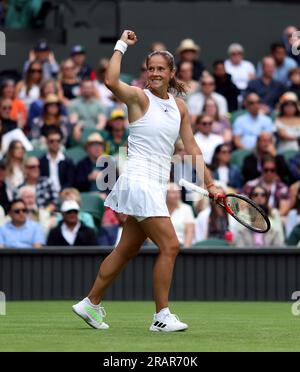 Daria Kasatkina Celebrates Beating Jodie Burrage (not Pictured) On Day ...