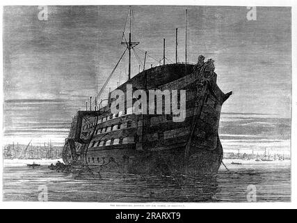 Dreadnought Hospital ship at Greenwich 1870 Stock Photo - Alamy