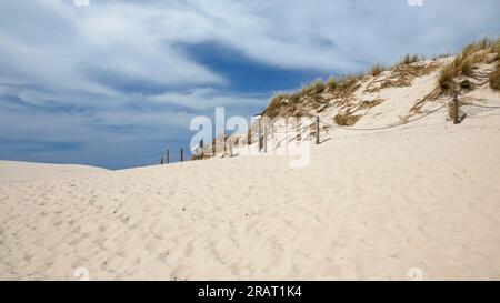moving sand dune in Slowinski National Park, Leba, northern Poland Stock Photo