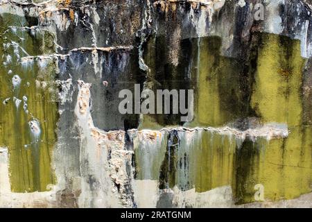 WA24524-00....WASHINGTON - Abstract wall. Fort Warden State Park. Stock Photo