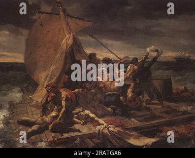 The Raft of the Medusa 1819 by Theodore Gericault in the Louvre Museum ...