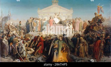 The Age of Augustus the Birth of Christ by Jean-Leon Gerome Stock Photo