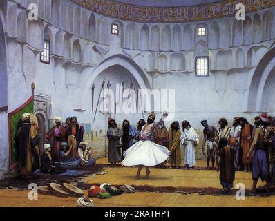 Jean-Léon Gérôme - Whirling Dervishes 1895 Stock Photo - Alamy