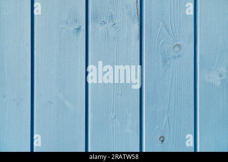 Wooden planks background painted in blue color. Soft light blue wooden texture. Well use for display product and text on copy space. Stock Photo