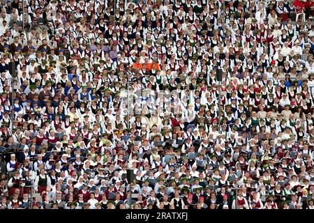 2023 Latvian Song and Dance Festival parade, Riga, Latvia, 2nd July