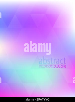 Abstract blue violet heliotrope and aquamarine background textured by triangles. Bright color vector graphic pattern Stock Vector