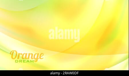 Orange dream. Abstract artistic background in summer colors. Vector graphic pattern Stock Vector