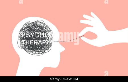 Tangle tangled and untangled. Abstract metaphor, concept of solving  problems in Psychotherapy Stock Vector Image & Art - Alamy