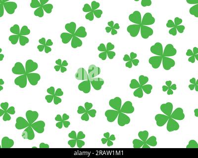 seamless clover pattern - vector illustration Stock Vector