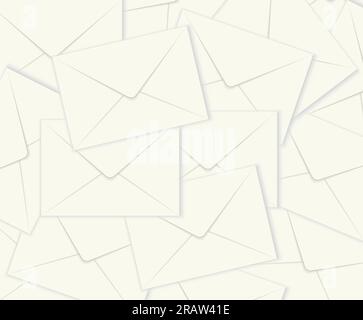 white envelopes background- vector illustration Stock Vector