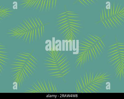 palm leaf seamless pattern- vector illustration Stock Vector