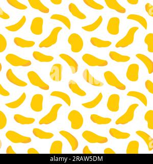 seamless pattern of crispy potato chips -vector illustration Stock Vector