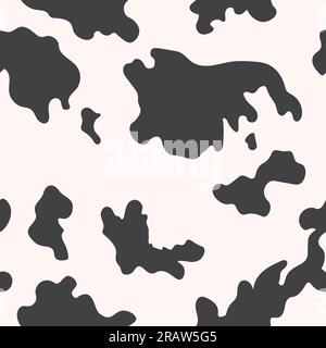 seamless pattern of cow skin, wrapping, textile, wallpaper- vector illustration Stock Vector